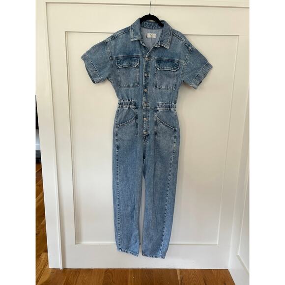 Free People Marci Denim Coveralls Size Small - Picture 2 of 5